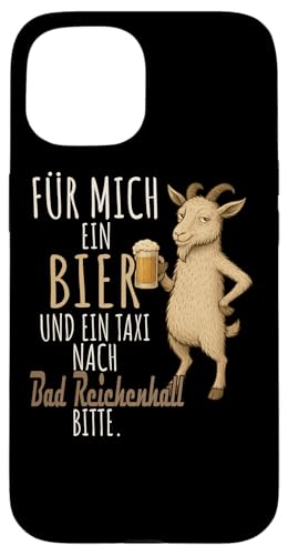 Ein Wein und ein Taxi nach Bad Reichenhall Bayerische Wald Hülle für iPhone 15 Ein Wein und ein Taxi nach Bad Reichenhall Bayerische Wald Hülle für iPhone 15 von Bergliebe Shirt Wanderlust Hüttengaudi Wandern