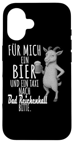 Ein Wein und ein Taxi nach Bad Reichenhall Bayerische Wald Hülle für iPhone 16 Ein Wein und ein Taxi nach Bad Reichenhall Bayerische Wald Hülle für iPhone 16 von Bergliebe Shirt Wanderlust Hüttengaudi Wandern