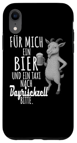 Ein Wein und ein Taxi nach Bayrischzell Wanderlust Berge Hülle für iPhone XR Ein Wein und ein Taxi nach Bayrischzell Wanderlust Berge Hülle für iPhone XR von Bergliebe Shirt Wanderlust Hüttengaudi Wandern