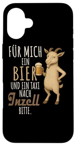 Ein Wein und ein Taxi nach Inzell Wanderlust Hülle für iPhone 16 Plus Ein Wein und ein Taxi nach Inzell Wanderlust Hülle für iPhone 16 Plus von Bergliebe Shirt Wanderlust Hüttengaudi Wandern