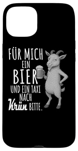 Ein Wein und ein Taxi nach Krün Wanderlust Berge Hülle für iPhone 15 Plus Ein Wein und ein Taxi nach Krün Wanderlust Berge Hülle für iPhone 15 Plus von Bergliebe Shirt Wanderlust Hüttengaudi Wandern