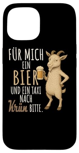 Ein Wein und ein Taxi nach Krün Wanderlust Berge Hülle für iPhone 15 Ein Wein und ein Taxi nach Krün Wanderlust Berge Hülle für iPhone 15 von Bergliebe Shirt Wanderlust Hüttengaudi Wandern