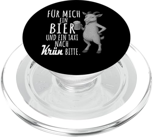 Ein Wein und ein Taxi nach Krün Wanderlust Berge PopSockets PopGrip für MagSafe Ein Wein und ein Taxi nach Krün Wanderlust Berge PopSockets PopGrip für MagSafe von Bergliebe Shirt Wanderlust Hüttengaudi Wandern