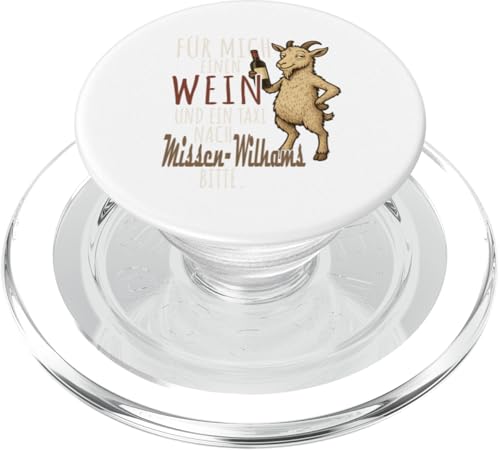 Ein Wein und ein Taxi nach Missen-Wilhams Wandern Allgäu PopSockets PopGrip für MagSafe Ein Wein und ein Taxi nach Missen-Wilhams Wandern Allgäu PopSockets PopGrip für MagSafe von Bergliebe Shirt Wanderlust Hüttengaudi Wandern