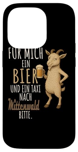 Ein Wein und ein Taxi nach Mittenwald Wanderlust Berge Hülle für iPhone 14 Pro Ein Wein und ein Taxi nach Mittenwald Wanderlust Berge Hülle für iPhone 14 Pro von Bergliebe Shirt Wanderlust Hüttengaudi Wandern