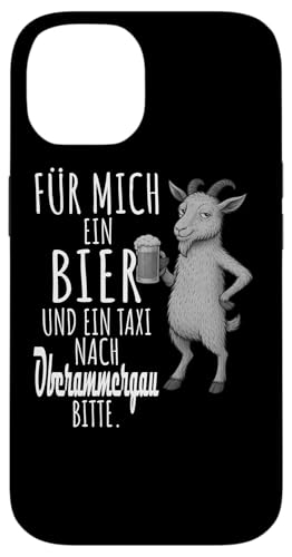 Ein Wein und ein Taxi nach Oberammergau Wanderlust Berge Hülle für iPhone 14 Ein Wein und ein Taxi nach Oberammergau Wanderlust Berge Hülle für iPhone 14 von Bergliebe Shirt Wanderlust Hüttengaudi Wandern
