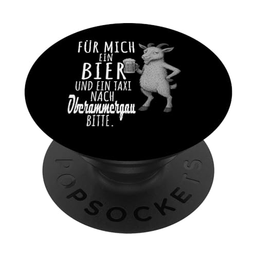 Ein Wein und ein Taxi nach Oberammergau Wanderlust Berge PopSockets Klebender PopGrip Ein Wein und ein Taxi nach Oberammergau Wanderlust Berge PopSockets Klebender PopGrip von Bergliebe Shirt Wanderlust Hüttengaudi Wandern