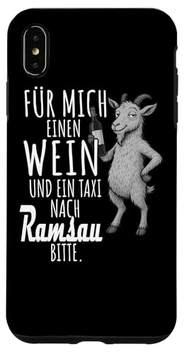 Ein Wein und ein Taxi nach Ramsau Wandern Bayerische Wald Hülle für iPhone XS Max Ein Wein und ein Taxi nach Ramsau Wandern Bayerische Wald Hülle für iPhone XS Max von Bergliebe Shirt Wanderlust Hüttengaudi Wandern