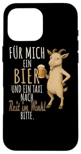 Ein Wein und ein Taxi nach Reit im Winkl Bayerische Wald Hülle für iPhone 16 Pro Max Ein Wein und ein Taxi nach Reit im Winkl Bayerische Wald Hülle für iPhone 16 Pro Max von Bergliebe Shirt Wanderlust Hüttengaudi Wandern