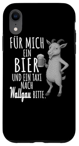 Ein Wein und ein Taxi nach Wallgau Wanderlust Berge Hülle für iPhone XR Ein Wein und ein Taxi nach Wallgau Wanderlust Berge Hülle für iPhone XR von Bergliebe Shirt Wanderlust Hüttengaudi Wandern