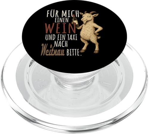 Ein Wein und ein Taxi nach Weitnau Wandern Berge Allgäu PopSockets PopGrip für MagSafe Ein Wein und ein Taxi nach Weitnau Wandern Berge Allgäu PopSockets PopGrip für MagSafe von Bergliebe Shirt Wanderlust Hüttengaudi Wandern
