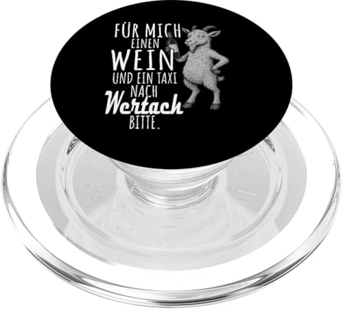 Ein Wein und ein Taxi nach Wertach Wandern Allgäu PopSockets PopGrip für MagSafe Ein Wein und ein Taxi nach Wertach Wandern Allgäu PopSockets PopGrip für MagSafe von Bergliebe Shirt Wanderlust Hüttengaudi Wandern
