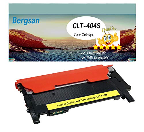 Bergsan 1 Gelb Yellow Toner XL kompatibel mit Samsung CLT Y404S Xpress C430 C430W C480 C480W C480FN C480FW Xpress SL-C430 SL-C430W SL-C480 SL-C480W SL-C480FN SL-C480FW von Bergsan