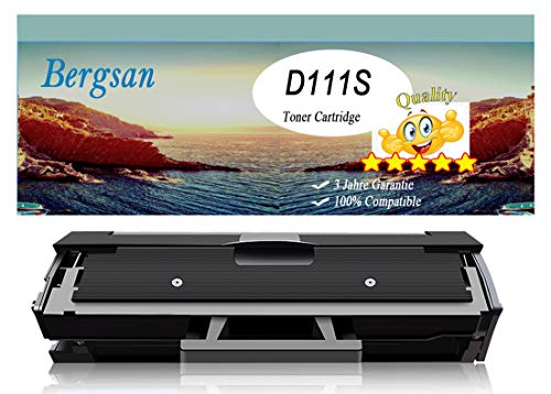 Bergsan 1 Toner kompatibel mit Samsung MLT-D111S für Xpress M2020 M2020W M2022 M2022W M2070 M2070W M2070FW M2026 M2026W M2070F M2021W M2071 M2071W M2071FH von Bergsan