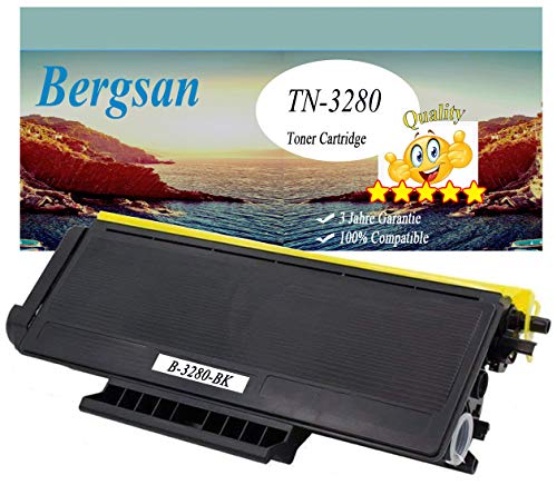 Toner XXL 8000 Seiten kompatibel mit Brother TN-3280 TN3280 für HL-5340 HL-5350 HL-5370 HL-5380 DCP-8070D DCP-8080DN DCP-8085DN DCP-8880DN DCP-8890DW HL-5340D HL-5340DL HL-5350DN HL-5370DW MFC-8380DN von Bergsan
