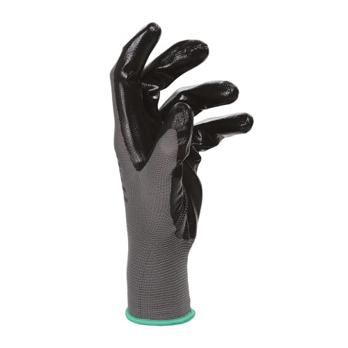 Bericah Dr Protec Skudo Black Wiederverwendbarer technischer Handschuh aus Polyester, glattes Nitril-Finish, 1 Paar, Größe XL von Bericah