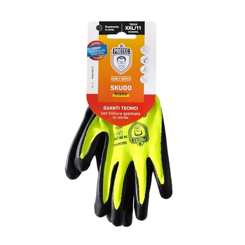 Bericah Dr. Protec, Skudo Gelb, wiederverwendbar, aus Polyester, Nassgriff, Gelb, 1 Paar, Größe XXL Bericah Dr. Protec, Skudo Gelb, wiederverwendbar, aus Polyester, Nassgriff, Gelb, 1 Paar, Größe XXL von Bericah