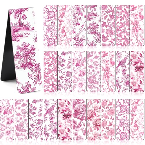 Berirexrion Chinoiserie Magnetische Lesezeichen, Geschenke, 30 Stück, rosa und weiß, Lesezeichen zum Lesen, für Frauen, Blumendekoration, ästhetische Magnet-Seitenmarkierungen, Mädchen, Studenten Berirexrion Chinoiserie Magnetische Lesezeichen, Geschenke, 30 Stück, rosa und weiß, Lesezeichen zum Lesen, für Frauen, Blumendekoration, ästhetische Magnet-Seitenmarkierungen, Mädchen, Studenten von Berirexrion