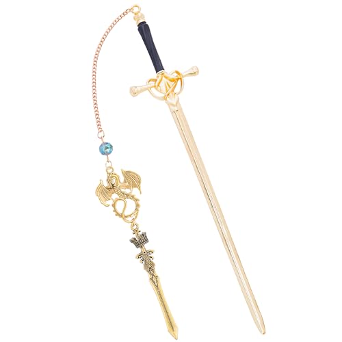 Berirexrion Drachenschwert-Lesezeichen für Männer – Fantasie-Lesezeichen mit vierten Flügeln, Lesegeschenk, coole Quasten, Metall, goldfarbene Seitenmarkierungen für Buchliebhaber, Roman-Fans, Jungen von Berirexrion