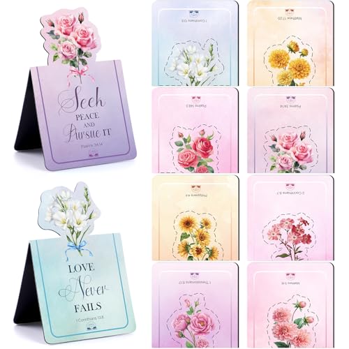 Berirexrion Lesezeichen mit Bibelvers für Frauen – 8 Stück, religiöse, inspirierende, magnetische Lesezeichen, christliche Schrift, katholische Magnet-Seitenmarkierungen, Clips, Lesebuchliebhaber Berirexrion Lesezeichen mit Bibelvers für Frauen – 8 Stück, religiöse, inspirierende, magnetische Lesezeichen, christliche Schrift, katholische Magnet-Seitenmarkierungen, Clips, Lesebuchliebhaber von Berirexrion