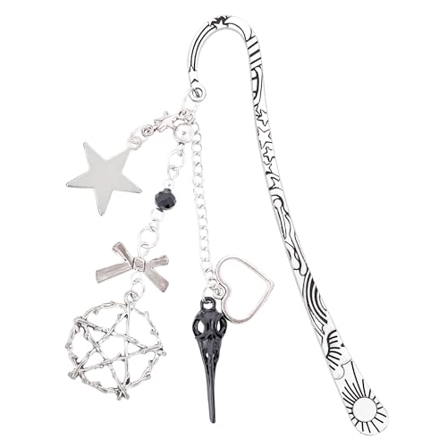 Berirexrion Y2K Gothic Metall-Lesezeichen – einzigartige Krähen-Lesezeichen, Fantasie, cool, ästhetisch, personalisierte Seitenmarkierer, Clips, Zubehör, Geschenk für Leseliebhaber, Frauen, Männer Berirexrion Y2K Gothic Metall-Lesezeichen – einzigartige Krähen-Lesezeichen, Fantasie, cool, ästhetisch, personalisierte Seitenmarkierer, Clips, Zubehör, Geschenk für Leseliebhaber, Frauen, Männer von Berirexrion