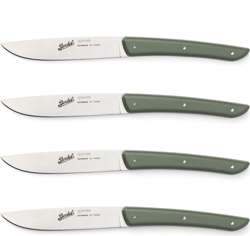 Berkel KCO4SW11SROBL. Messertyp: Steakmesser, Klingenlänge: 11 cm, Material Messer: Edelstahl. Anzahl enthaltener Produkte: 4 Stück(e) (KCO4SW11SROBL) von Berkel
