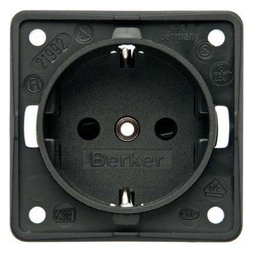 Berker 941852505 - Berk Steckdose SCHUKO (3 Stück Steckdose) von Berker