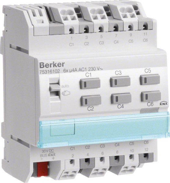 Berker KNX Schalt-/Jalousieaktor 75316102 Berker KNX Schalt-/Jalousieaktor 75316102 von Berker