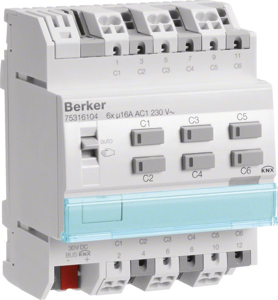 Berker KNX Schalt-/Jalousieaktor 75316104 von Berker