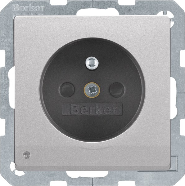 Berker SCHUKO-Steckdose alu/lack 6765106084 Berker SCHUKO-Steckdose alu/lack 6765106084 von Berker