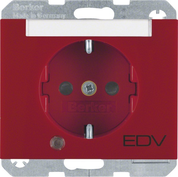 Berker SCHUKO-Steckdose rt/gl 41107115 Berker SCHUKO-Steckdose rt/gl 41107115 von Berker