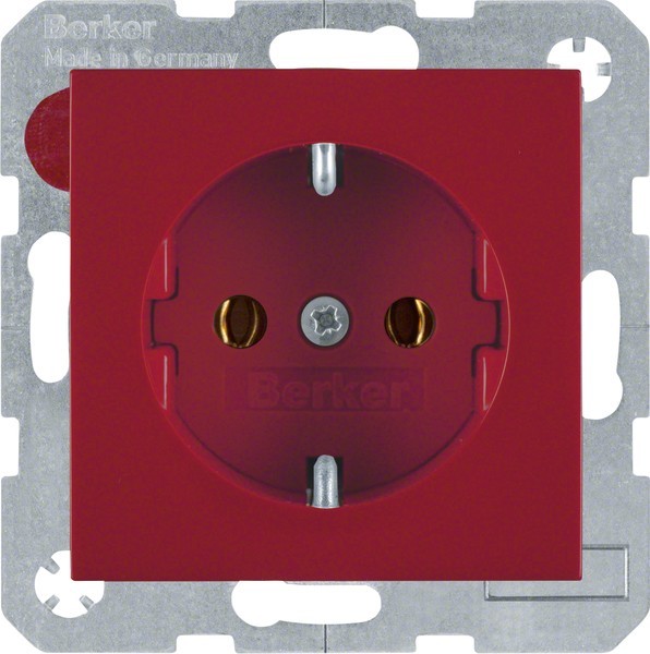 Berker SCHUKO-Steckdose rt/gl 47438912 Berker SCHUKO-Steckdose rt/gl 47438912 von Berker