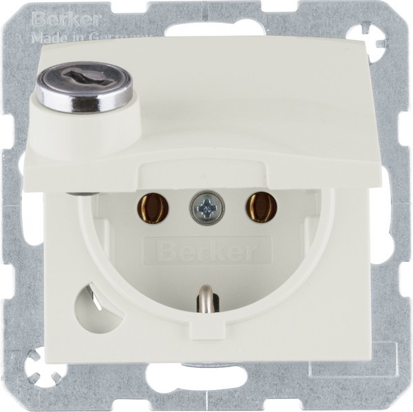 Berker SCHUKO-Steckdose ws/glänz 41638982 Berker SCHUKO-Steckdose ws/glänz 41638982 von Berker