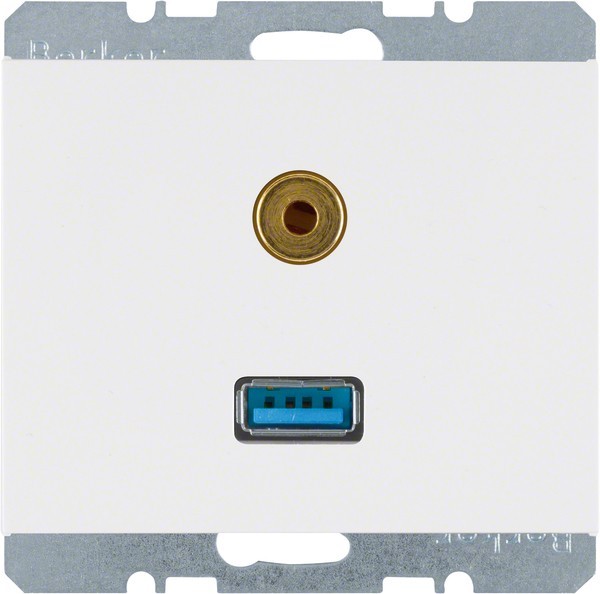 Berker Steckdose USB/3,5mm Audio 3315397009 Berker Steckdose USB/3,5mm Audio 3315397009 von Berker