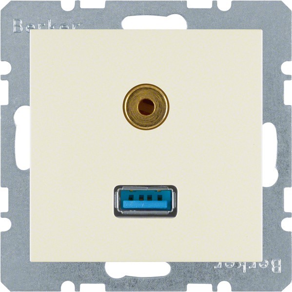 Berker Steckdose USB/3,5mm Audio 3315398982 Berker Steckdose USB/3,5mm Audio 3315398982 von Berker