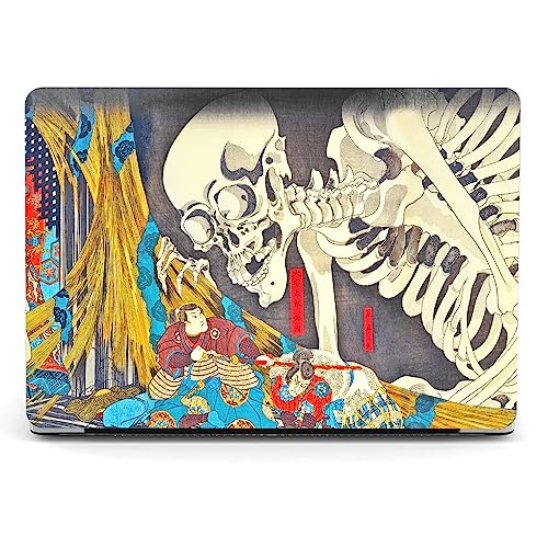 Berkin Arts Hülle für 13.5" Microsoft Suface Laptop 5/4/3, 2022, 2021, 2019 Metalltastatur Modell 1868/1951 mit Tastaturschutz &Displayschutz Feudale japanische Kunst(Kuniyoshi-Das Skelettgespenst) von Berkin Arts