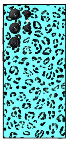 Berkin Arts Kompatibel mit Samsung Galaxy S24 Ultra Hülle Silikonhülle Leopardenmuster Blaugrün Kreatives Wildtiermuster Mit Pop-Art von Berkin Arts