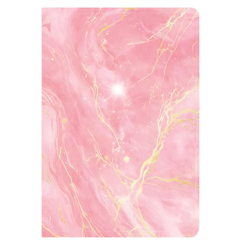 Berkin Arts Kompatibel mit iPad Mini 6/iPad Mini 7 Case - Pink Marble with Gold Accents, Slim and Protective Cover von Berkin Arts