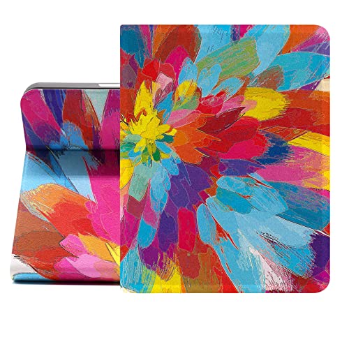 Berkin Arts Kompatibel mit iPad Pro 12.9 Zoll 6./5. 2022 2021 /iPad Air 6. 2024 Folio Case Premium-Lederbezug Cloisonnismus Lebendiger Ausdruck Bunter energetischer Pinsel von Berkin Arts