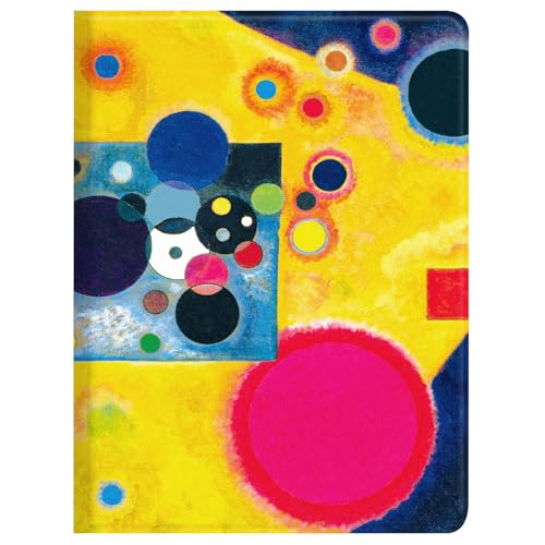 Berkin Arts für iPad Pro 2./3./4. Gen Hülle (11 Zoll) Folio Hülle Premium Lederhülle Abstraktes kosmisch inspiriertes, lebendiges Galaxiemuster (Akzent in Pink von Wassily Kandinsky) von Berkin Arts