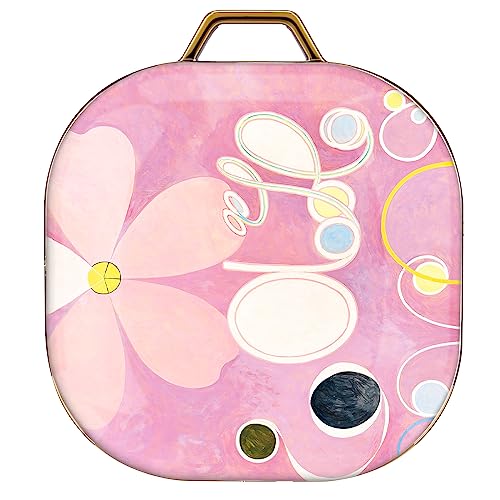 Berkin ArtsSamsung Galaxy Buds 2/ Galaxy Buds 2 Pro/Galaxy Buds Live/Galaxy Buds Pro Kunst Hülle Rosé Goldenes Hardcover mit Schlüsselanhänger Orphismus Rosa Abstrakt (Hilma af Klint-Die Nr.5) von Berkin Arts