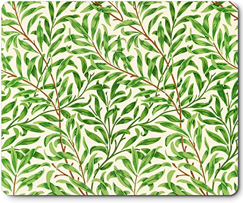 Mauspad mit Motiv Kunstwerk Professionelle Design für Frauen Kleine Größe 240x200mm Gel Mousepad Art für Gaming und Büro Wasserdichter rutschfest Zuhause Grün Blumen (William Morris - Weidenzweig) Mauspad mit Motiv Kunstwerk Professionelle Design für Frauen Kleine Größe 240x200mm Gel Mousepad Art für Gaming und Büro Wasserdichter rutschfest Zuhause Grün Blumen (William Morris - Weidenzweig) von Berkin Arts