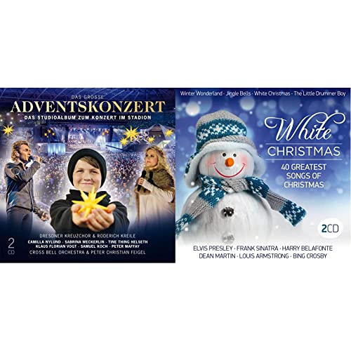 Das große Adventskonzert & White Christmas; 40 greatest songs of christmas; Elvis Presley; Frank Sinatra; Harry Belafonte; Dean Martin; Louis Armstrong; Bing Crosby; Best of Christmas; Weihnacht von Berlin Classics / Edel Germany CD / DVD