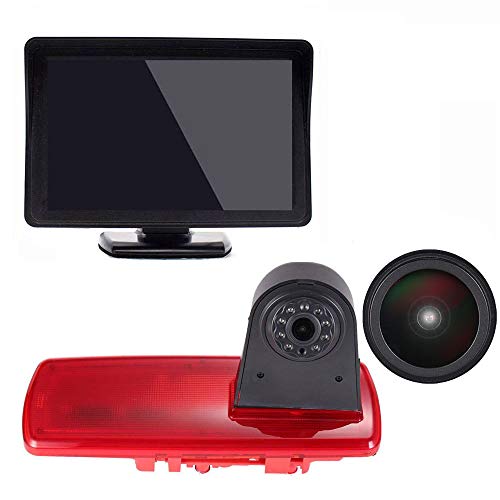 「18mm Linse Top Qualität Rückfahrkamera + 4.3 Zoll TFT LCD Bildschirm Auto Monitor」Bremsleuchte Auto Dach Rückfahrkamera für Fiat talento Nissan NV300 Renault Trafic III Primastar Opel/Vauchall Vivaro von Berlingan