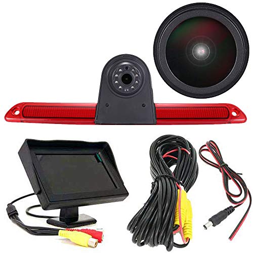 「18mm Linse Top Qualität Rückfahrkamera + 4.3 Zoll TFT LCD Bildschirm Auto Monitor」Bremsleuchte Auto Dach Rückfahrkamera für Van Dachkamera Mercedes Benz Sprinter W906/ VW Crafter Caravelle 2007-2015 von Berlingan