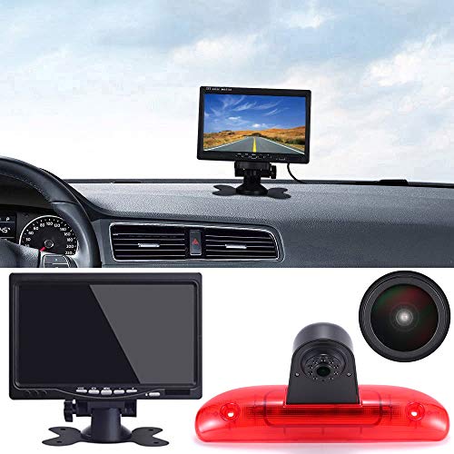 「18mm Linse Top Qualität Rückfahrkamera + 7 Zoll TFT LCD Bildschirm Monitor」Bremsleuchte Auto Dach Rückfahrkamera für FIAT Ducato 244 Bus Kasten/Peugeot Boxer/Citroen Jumper Relay 2002-2006 von Berlingan