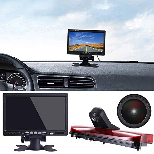 「18mm Linse Top Qualität Rückfahrkamera + 7 Zoll TFT LCD Bildschirm Monitor」Bremsleuchte Auto Dach Rückfahrkamera für Ford Transit Connect 2014-2017 Van Bremslicht 3 dritte von Berlingan