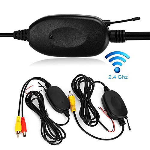 2.4GHz Wireless Video Rückfahrkamera RCA Video Sender Empfänger Kit für Auto Rückfahrkamera Monitor Empfänger Cam DVD GPS Autoradio Player Modul Adapte Trigger (Drahtlos B) von Berlingan