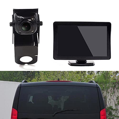 Auto Drittes Dach Original-Bremslicht-Rückfahrkamera, Ersatz für Mercedes Benz Viano Vito W639 V6 Van 3 Bremslicht/Brake Light 2003-2014 dritte Bremslicht (mit 4.3 Zoll Monitor) von Berlingan