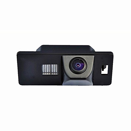Auto Rückfahrkamera in Kennzeichenleuchte Weitwinkel mit Radar Sensor Einparkhilfe,Fahrzeug-spezifische Kamera integriert in Nummernschild Licht für Audi A3 A4(B6/B7/B8) Q5 Q7 A8 S8 von Berlingan